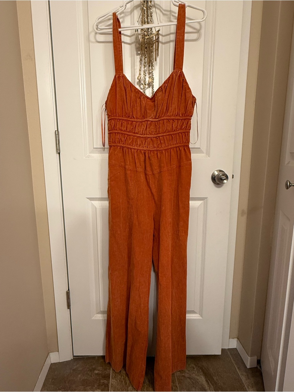 Rust Orange Wide-Leg Jumpsuit from 12th Tribe